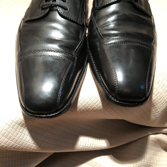 Johnston & Murphy oxford leather black shoes, 11.5 main image 3